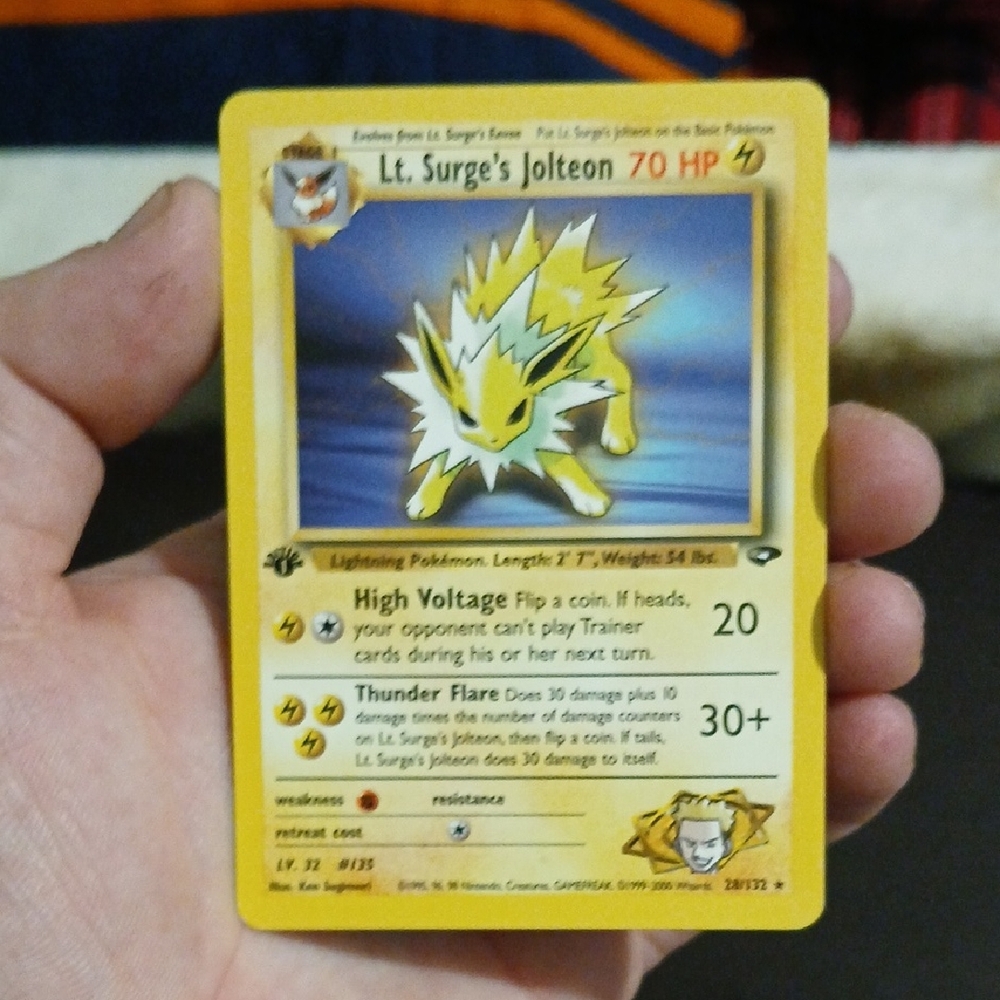 1st Edition Lt. Surge's Jolteon